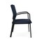 Lesro Newport Wide Guest Chair Metal Frame, Black, RF Blueberry Upholstery NP1201 - alternate 2